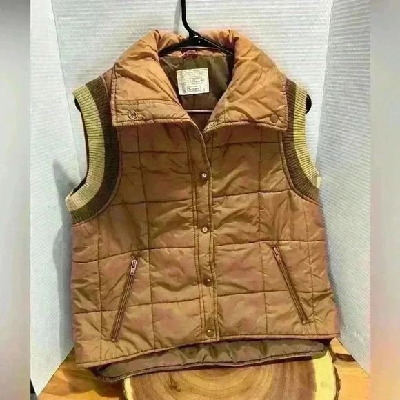 Sears Other - Vintage Polyester Brown Sears Puffer Vest Mens Medium